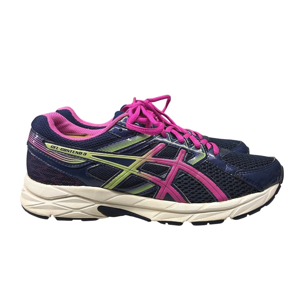 ASICS GEL-Contend 3 Running Shoes Womens 8 Blue Sneaker Athletic Walking Gym